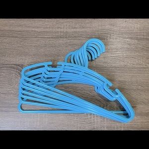 7 Blue Baby Hangers